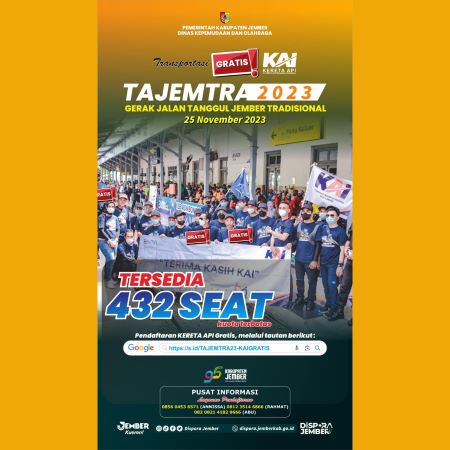 Peserta Tajemtra Isi Formulir Naik Kereta Gratis dari KAI Daop 9 Jember